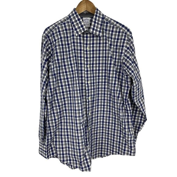 Brooks Brothers Long Sleeve Slim Fit Button Front Shirt Size 16 1/2 - Picture 1 of 7